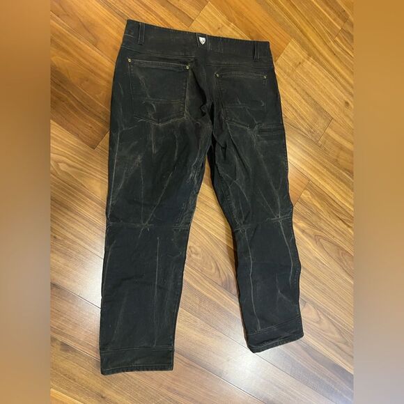 Kuhl Rydr vintage patina mens Black Denim Jeans pants size 38x32 - Picture 9 of 11